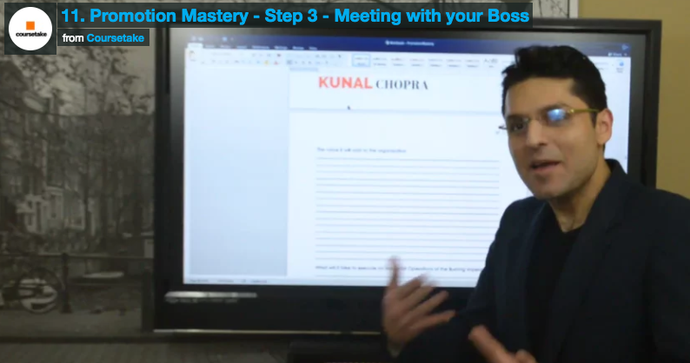 11. Promotion Mastery - Step 3 - Meeting with your Boss