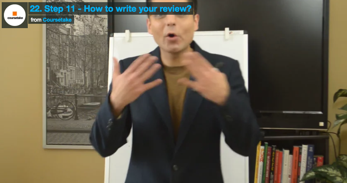 22. Step 11 - How to write your review?