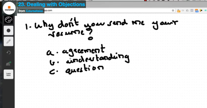 23. Dealing with Objections