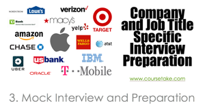 Coursetake Company and Job Title Specific Interview Preparation