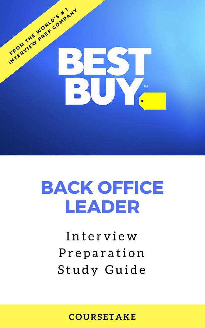 Best Buy Back Office Leader Interview Preparation Study Guide