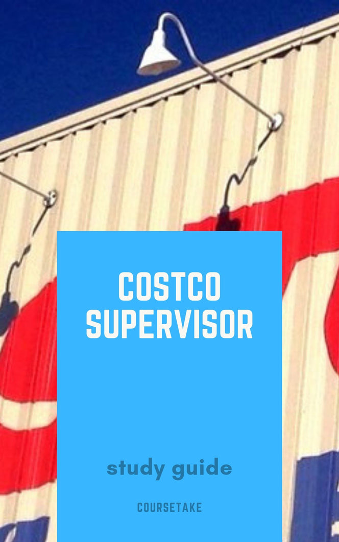Costco Supervisor Interview Preparation Study Guide