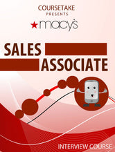 Macy's Sales Associate Interview Preparation Course (with Workbook)