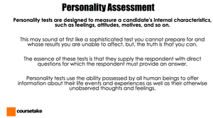 McDonald's Assessment Test