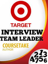 Target Team Leader Interview Preparation Course (with Workbook)