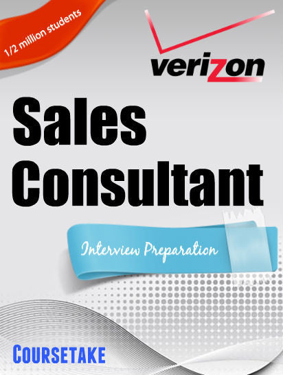 Verizon Retail Sales Consultant Interview Preparation Course (with Workbook)