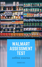 Walmart Assessment Test Online Course